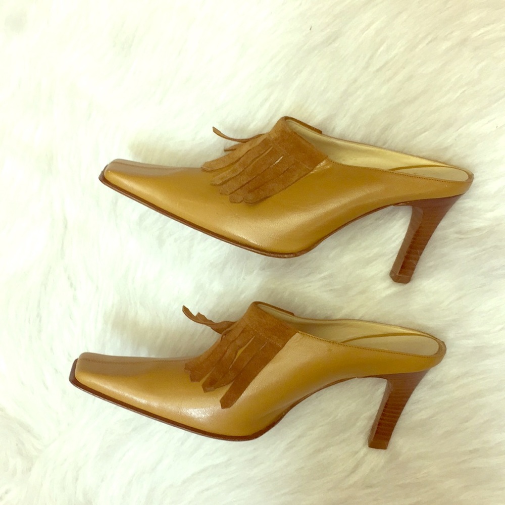 Gaia G Mule Heels. Size 38